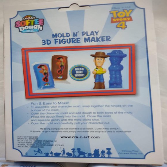 NWT 3 Piece Disney Pixar Toy Story 4 Mold N Play 3D Figure Maker and Puzzles Set - Picture 6 of 7